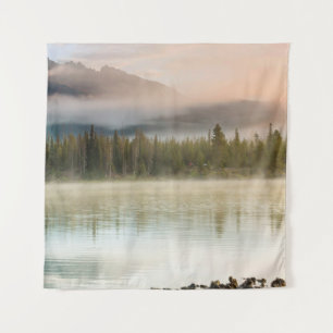 Tapete De Parede Lago Serene bonito nas montanhas da manhã, Oregon