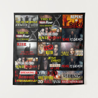 Tapete De Parede Laila de Jesus Cristo Fé e Calor Joga Banquete