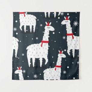 Tapete De Parede Lamas, fundo desenhado à mão. Padrão contínuo colo