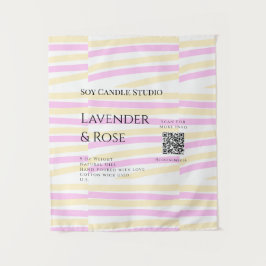 Tapete De Parede Lavanda soy candela com rosa adicione q r código t