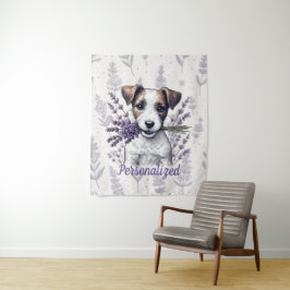 Tapete De Parede Lavanda Terrier Love