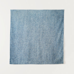 Tapete De Parede Lave com ácido jeans azuis, textura denim.