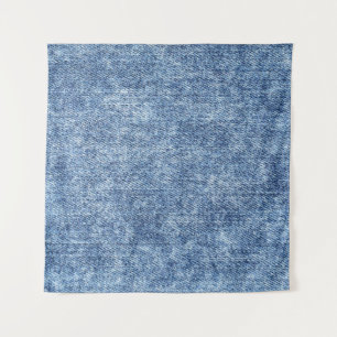 Tapete De Parede Lave com ácido o denim azul, textura próxima.