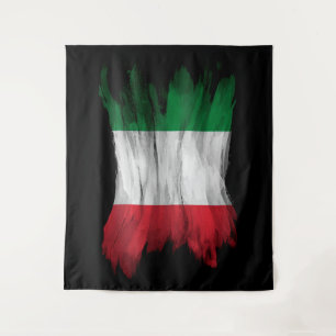 Tapete De Parede Lave de pincel com pavilhão italiano, bandeira na