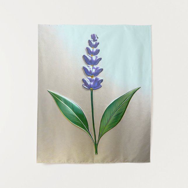 Tapete De Parede Lavendel Blume in glänzender Eleganz (Frente)