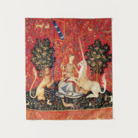 Leão da SENHORA E do UNICÓRNIO, flores da