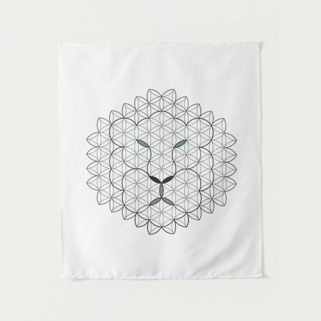 Tapete De Parede Leão Sagrado, B051/BW. (Frente)