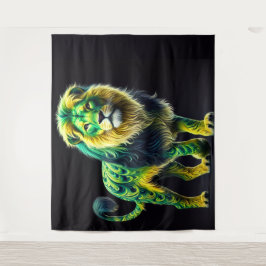 Tapete De Parede Leão Verde