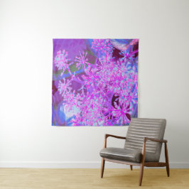 Tapete De Parede Legal Abstrato na Natureza, em Rosa Quente e Roxo