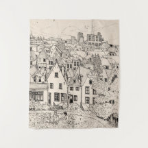 Leiden South Holland Países Baixos Desenho de Tint