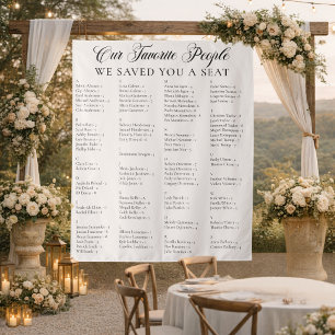 Tapete De Parede Letreiro de Banner de Assentos de Casamento de Tec