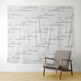 Tapete De Parede Letreiro de Logotipo de Negócios Personalizado Fun