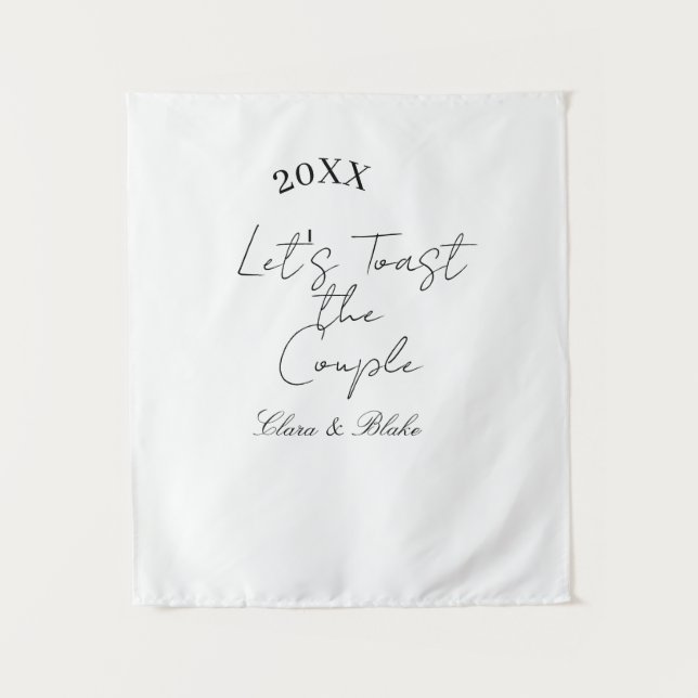 Tapete De Parede Let's toast the couple engagement wedding party ye (Frente)