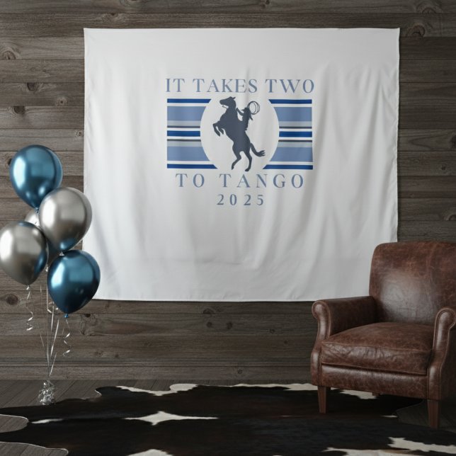 Tapete De Parede Leva dois a Tango - Festa de solteira Ocidental (Get ready to wrangle up some fun with this stylish It Takes Two to Tango bachelorette design! )
