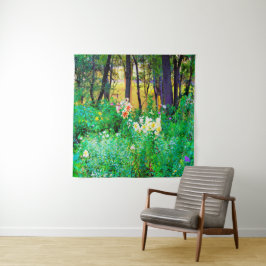 Tapete De Parede Levantamento do Sol Brilhante com Lírios de Árvore