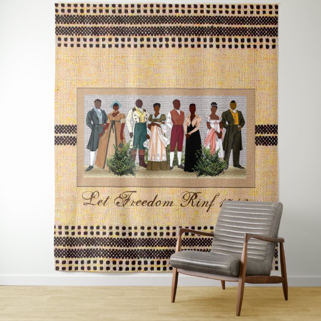 Tapete De Parede Liberdade Americana Africana (In Situ)