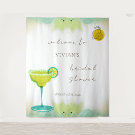 Tapete De Parede Limão de aquarela Tequila Chá de panela bem-vindo