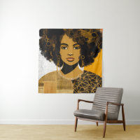 Linda Colagem de Mulheres Afro-Americanas de Cabel