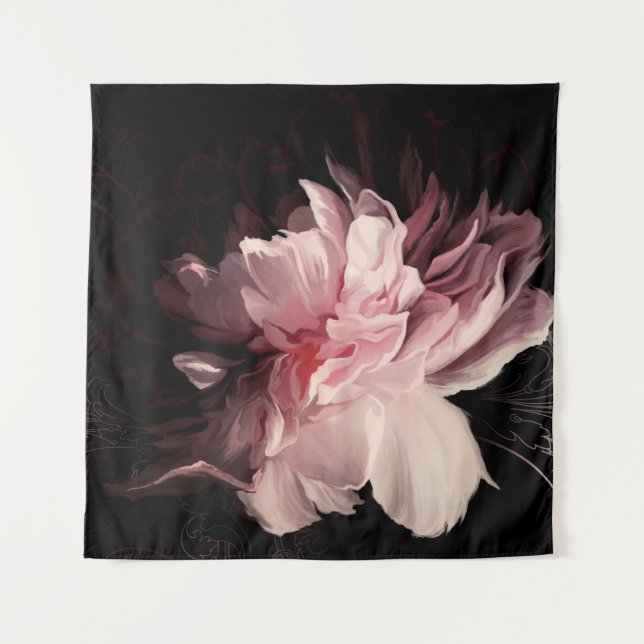 Tapete De Parede Linda flor de pedônia (Frente)