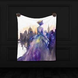 Tapete De Parede Linda Mulher | Abstrato Fairytale City Princess