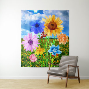 Tapete De Parede Lindas flores selvagens na natureza - Primavera