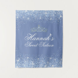 Tapete De Parede Lindo Fundo Azul Brilhante para Festa de 16 Anos