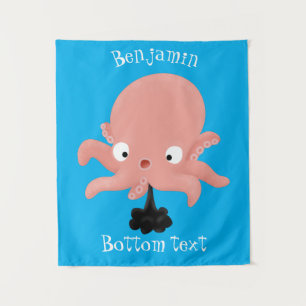 Tapete De Parede Lindo polvo de bebê de polvo de desenho animado hu