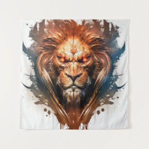 Tapete De Parede Lion Retrait Animal Painting Willife Outdoor