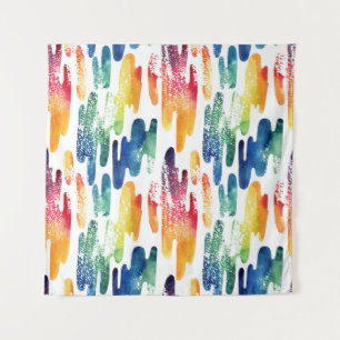 Tapete De Parede Líquido ondulado: Abstrato de Aquarela moderna.