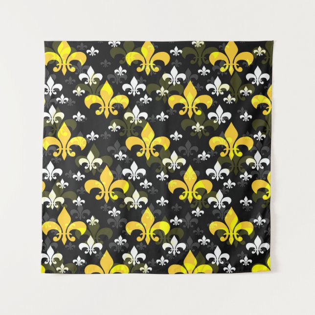 Tapete De Parede Lírio Amarelo Branco (Frente)