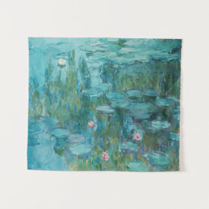 Tapete De Parede Lírios de água, pintura a óleo de arte fina, Claud