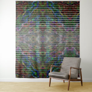 Tapete De Parede Listras estranhas e arranhões e linhas coloridas