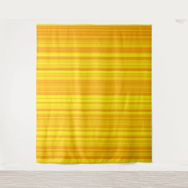 Tapete De Parede Listras Laranja Amarelo (Frente)