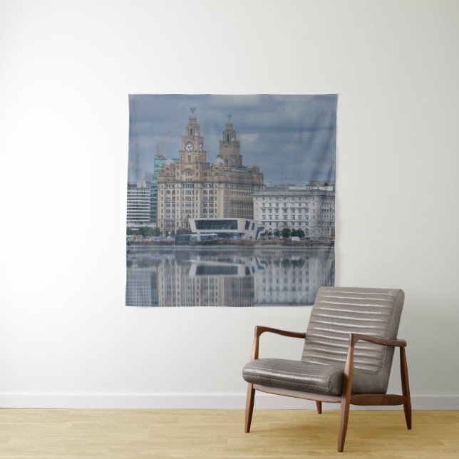 Tapete De Parede Liverpool Skyline Refletion (In Situ)