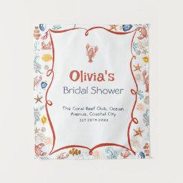 Tapete De Parede Lobster She Is a Catch Bridal Shower Banner