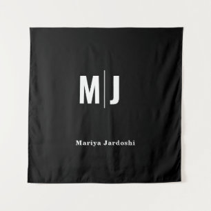 Tapete De Parede Logotipo Corporativo Empresarial Preto na Parede d
