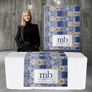 Tapete De Parede Logotipo de Azulejos Portugueses Faixa de Mesa Est