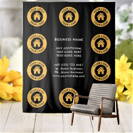 Tapete De Parede Logotipo e texto personalizados da empresa como fu