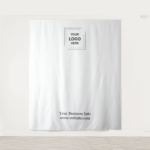 Tapete De Parede Logotipo Empresarial Foto Cinza de Step e Repeat