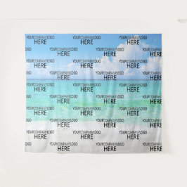 Tapete De Parede Logotipo Personalizado de Empresa de Praia Fundo S