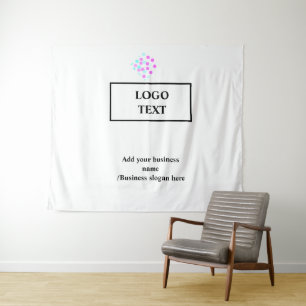 Tapete De Parede Logotipo personalizado simples e elegante aqui na