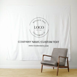 Tapete De Parede Logotipo Personalizado Simples texto site backdrop