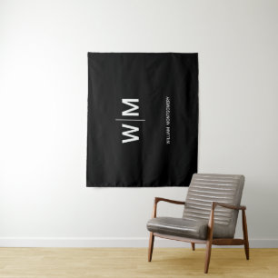 Tapete De Parede Logotipo preto   Empresa empresarial