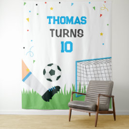 Tapete De Parede Lona Soccer Sport Birthday backdrop banner