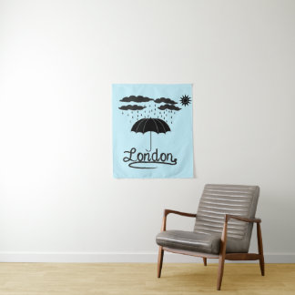 Tapete De Parede Londres | sob um guarda-chuva