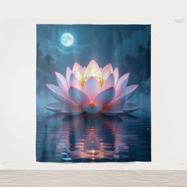 Tapete De Parede „Lotus – Blüte der Reinheit und Erleuchtung“ (Frente)