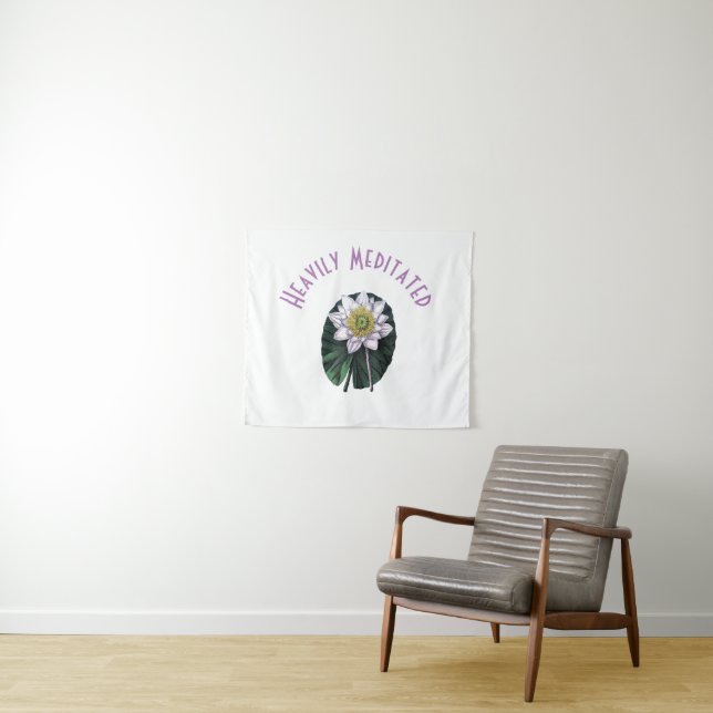 Tapete De Parede Lótus Engraçado Profundamente Meditado (In Situ (Horizontal))
