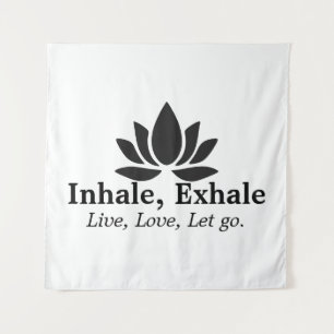 Tapete De Parede Lotus Tranquilo: Inalar, Exalar Inspiração