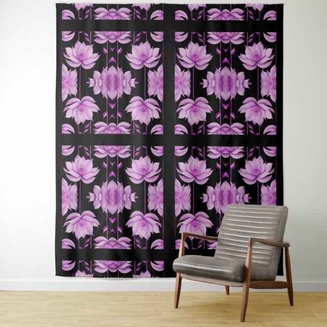 Tapete De Parede Lótus vermelho-violeta (In Situ)