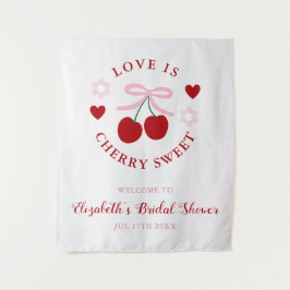 Tapete De Parede Love Is Cherry Sweet Bridal Shower